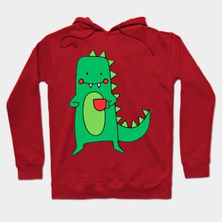 Godzilla with coffee Hoodie